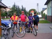 Poznajcie mój team z Szydłowca: Tadeusz, Kazimierz, Joanna i Stanislaw;-)) punkt kontrolny we Włoszczowej