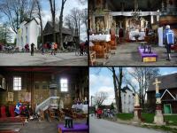 Kościół w Chomentowie wybudowany w pierwszej połowie XVIII wieku