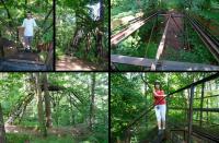 Tutaj mały "skok w bok"- stara skocznia w lesie