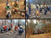 Miłe chwile przy ognisku