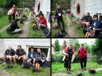 Chwila wytchnienia w miłym towarzystwie piechurów;-)))