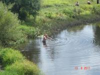 ale... niektórzy śmiałkowie z przyjemnością się w niej zanurzyli... BRRR!!!
