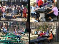 Na ognisko docierają również grupy ze szkól podstawowych- WIELKIE BRAWA DLA MŁODYCH PIECHURÓW