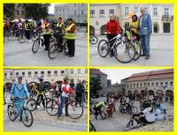 ZBIÓRKA ROWERZYSTÓW NA RYNKU