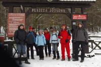 Ufff... chyba się udało;-))) Jesteśmy przed bramą wejściową do Puszczy Jodłowej