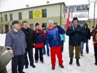 Białogon- Kielecka Fabryka Pomp- tu się zaczyna oficjany wymarsz naszej grupy