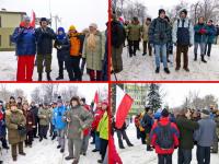 Białogon- Kielecka Fabryka Pomp- tu się zaczyna oficjany wymarsz naszej grupy