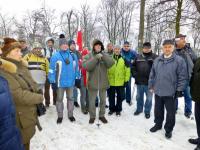 Białogon- Kielecka Fabryka Pomp- tu się zaczyna oficjany wymarsz naszej grupy