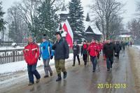 Białogon- mijamy kościół p/w  Przemienienia Pańskiego