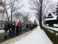 Białogon- mijamy kościół p/w  Przemienienia Pańskiego