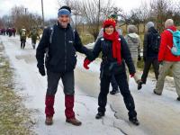 Przy podejściu na Łysicę, swoją obecnością zaszczycił nas kol. Wojtek Pasek z PTTK Końskie