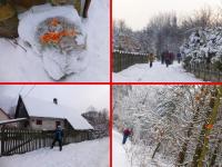 Większość trasy prowadziły nas pomarańczowe kropki i strzałki