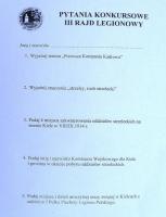 Zaraz zacznie sie konkurs wiedzy patriotycznej- oto arkusz z pytaniami, łatwo nie było