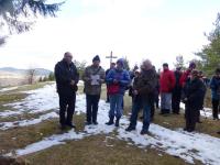 Droga Krzyżowa na Górze Zalasnej- stacja XIV na szczycie góry