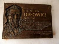 MIECZYSŁAW ORŁOWICZ- tablica pamiątkowa, autorstwa kol. SŁAWOMIRA MICKA
