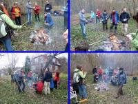 Miłe chwile przy ognisku