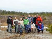 Oto cała nasza ekipa na tle rezerwatu "Gagaty Sołtykowskie"