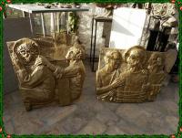 Fragmenty drogi krzyżowej, wykonanej przez SŁAWKA dla kościoła na Barwinku