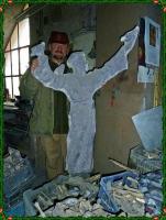 SŁAWEK prezentuje postać Św. Franciszka, która bedzie wyeksponowana w ogrodzie