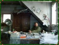 SŁAWEK MICEK w pracowni ma swoje biuro... ;-)))