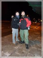 Ul. Krakowska- czekamy na autobus nr 19 w którym jedzie już cała nasza ekipa