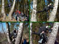 ... a potem nie mogłam zleźć... dobrze, że w pobliżu był Adam wybawca