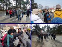 Bukówka- tworzymy bramkę w celu przeliczenia uczestników pielgrzymki