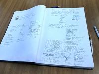 Wpis w księdze pamiątkowej