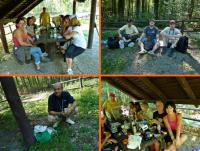 Odpoczynek w leśnej wiacie