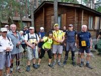 Zbiórka uczestników maratonu na terenie osrodka MOSiR w Sielpi
