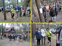 Zbiórka uczestników maratonu na terenie osrodka MOSiR w Sielpi