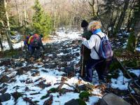 Zejście po gołoborzach- trzeba było uważać...