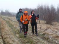 Śnieżek już zaczyna taniec z wiatrem...