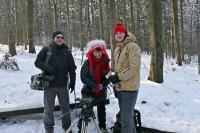 Lansik z ekipą telewizyjną- fot. kol. Andrzej Śpiewak