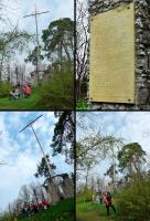 Modrzewiowy Krzyż na Bruszni upamiętniający miejsce spotkania powstańców styczniowych w nocy z 22 na 23 stycznia 1863, 