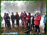 Kol. Lech Segiet składa, uczestnikom rajdu, życzenia świąteczne i noworoczne