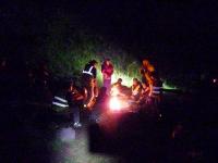 Miłe chwile przy ognisku