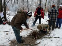 Miłe chwile przy ognisku