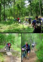 Dalej w drogę- czasami trudno było jechać po tych partyzanckich ścieżkach