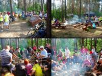 Miłe chwile przy ognisku