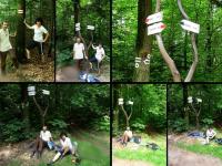 Znowu doszliśmy do czarnego szlaku- chwila a odpoczynek i idziemy do pałacyku