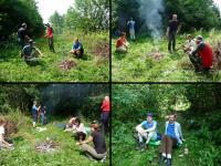 Miłe chwile przy ognisku