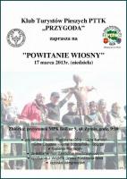 17 marca- KTP "Przygoda" zaprasza na wycieczkę na "Powitanie Wiosny"