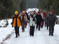 Wędrujemy zwartą grupą- Renia oczywiście z przodu