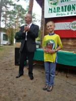 KRYSTIAN NOWAK z Przedborza to najmłodszy cyklista na maratonie