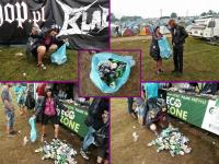 Dołączyłam się do akcji samosprzatania sie festiwalu- zostałam puszkarą