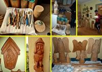 Rzeźby pana Jana można obejrzeć w całym domu