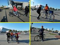 Zbiórka cyklistów przy Hali Mistrzów