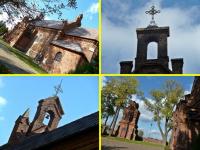 Grabkowo - kościół parafialny p.w. Św. Marii Magdaleny z zabytkową dzwonnicą  