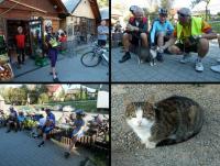 Kilka kilometrów przed Wola Kalinowską- chwila odpoczynku, zakupy i jedziemy do schroniska